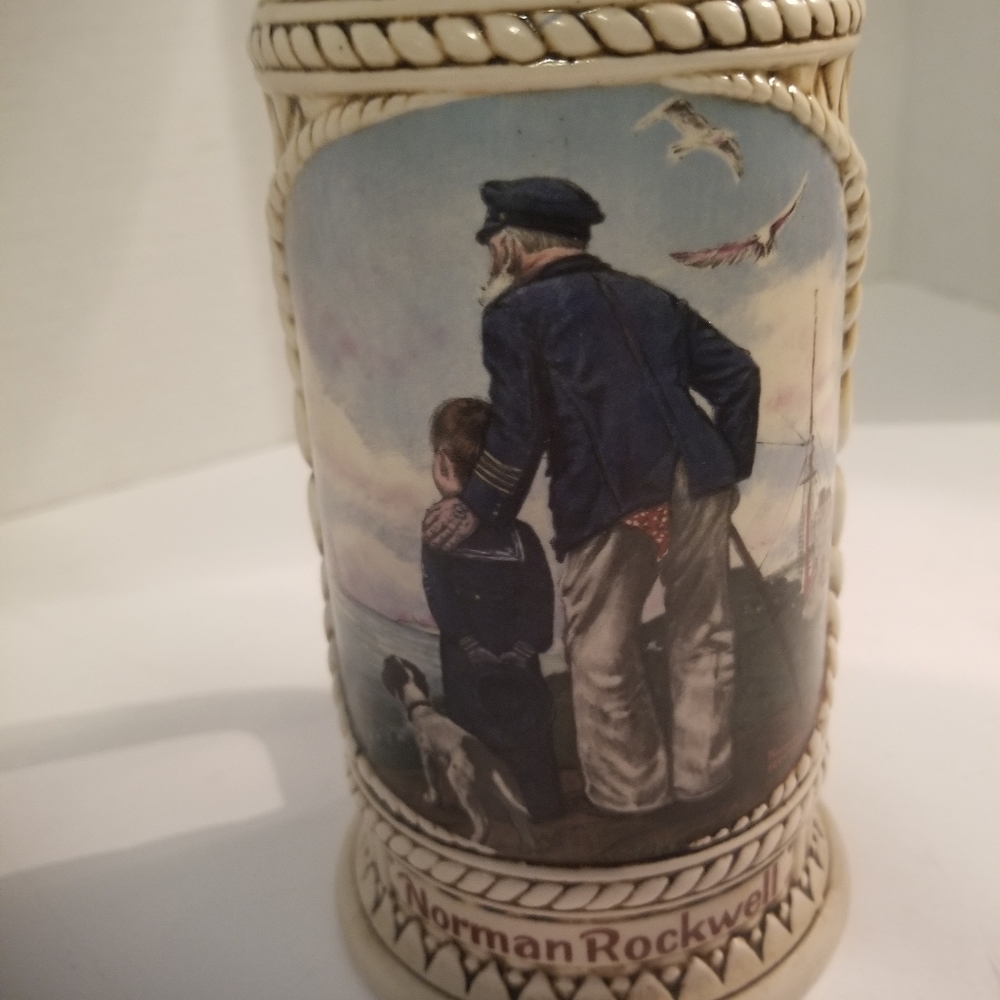 Collector's Stein From The Norman Rockwell Collection of Legendary Art C…